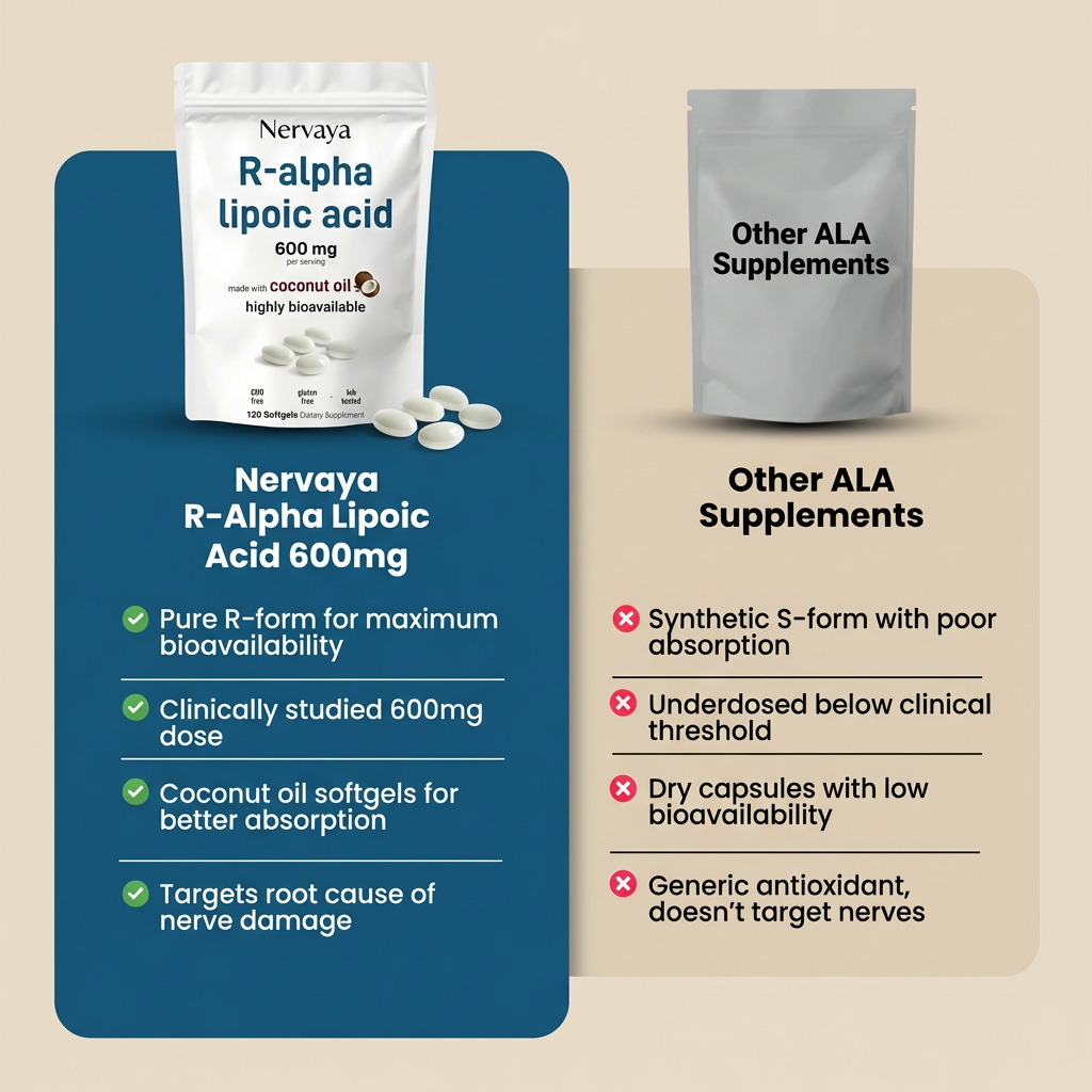 Nervaya R-Alpha Lipoic Acid Neuropathy Relief & Nerve Support